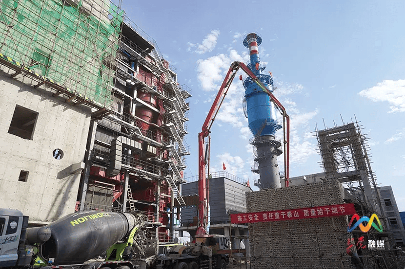 上黨區西火鎮熱源廠建設熱火朝天，重點民生工程加速推進